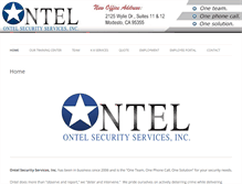 Tablet Screenshot of ontelsecurity.com